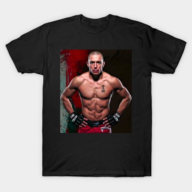 Georges St Pierre - UFC Champion T-Shirt by Fit-Flex